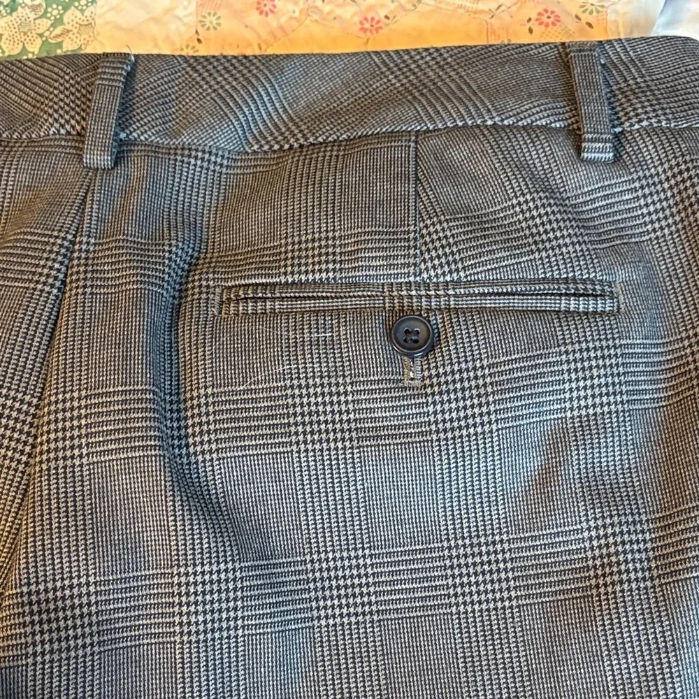 Gap Perfect Trouser Stretch Gray Plaid Dress Pants Women’s Size 6L - Picture 6 of 7
